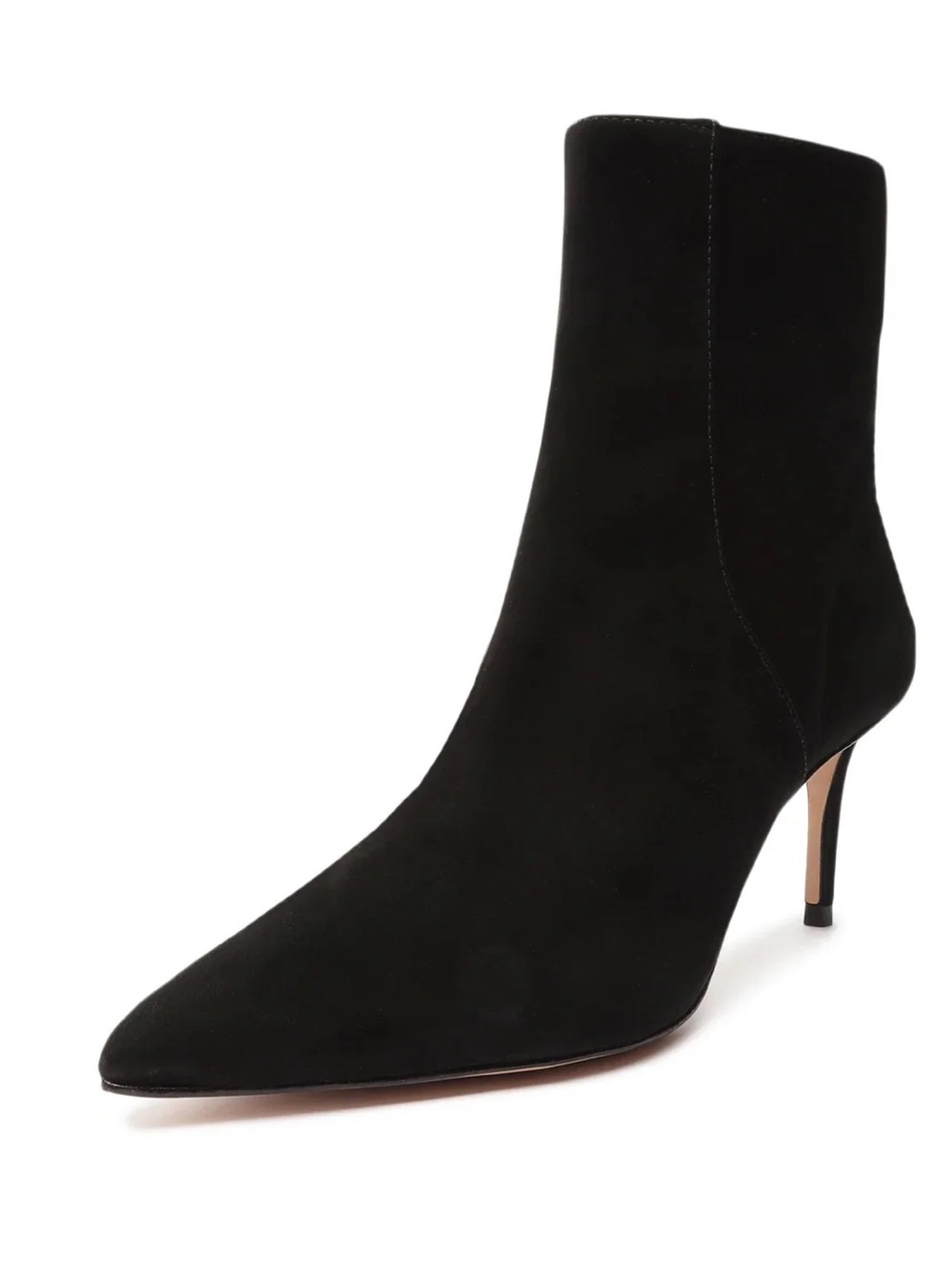 SCHUTZ Black Pointed Toe Ankle Booties